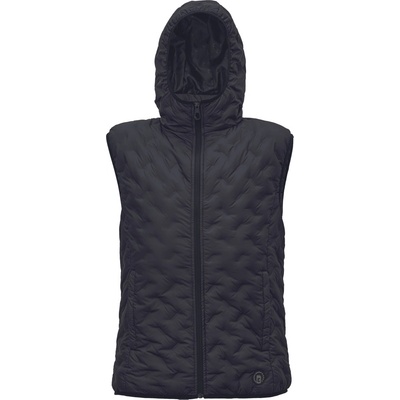 Cerva Neurum péřová vesta s kapucí black