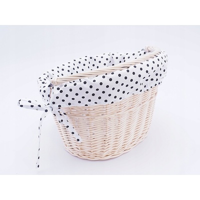 Predný košík na bicykel KOSZYK biely