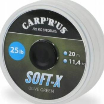 Carp 'R' Us šňůra Soft-X Olive Green 20m 0,40mm 45lb