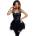 Glossy Elisia Wetlook Dress Black S