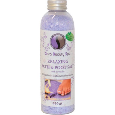 Sara Beauty Spa Levanduľa relaxačná soľ do kúpeľa 330 g