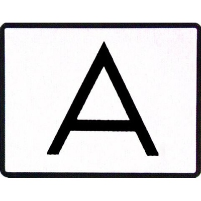 Samolepiaci štítok "A" 400 x 300 mm