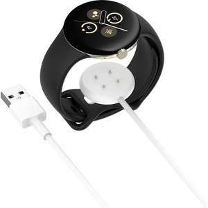 Techsuit Зарядно за Google Pixel Watch3 (41mm, 45mm) / 2 / Fitbit Ace LTE, USB - (THC5) - Бял