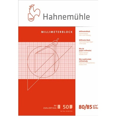 Papírový blok milimetrový od HAHNEMÜHLE - A3