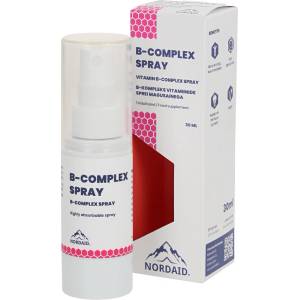 Nordaid Нервна система - Витамин В-Комплекс спрей за уста с вкус на мента, 30 ml / 200 впръсквания Nordaid (010195 NRD)