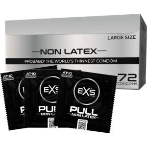 EXS Condoms Pull Large - bezlatexové kondomy (72 запетаи)