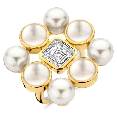 Ti Sento Сребърен дамски пръстен с перли и седеф Ti Sento 12324YP (12324YP)