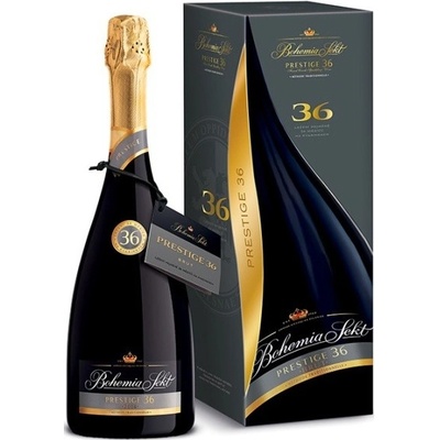 Bohemia Sekt Prestige 36 brut suché 12,5% 0,75 l (kazeta)