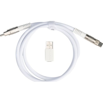 Keychron Кабел за клавиатура Keychron - Geek, 1 m, бял (KEYCHRON-ACC-CAB-20)