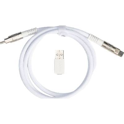 Keychron Кабел за клавиатура Keychron - Geek, 1 m, бял (KEYCHRON-ACC-CAB-20)