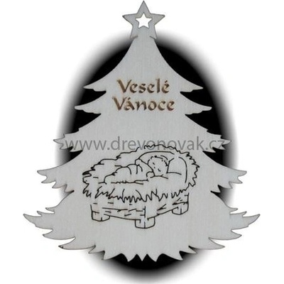 Dřevo Novák Vánoční ozdoba Stromek č.1008