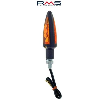 Blinkr RMS 246480280 černý vzhled, oranžové sklo Homologace