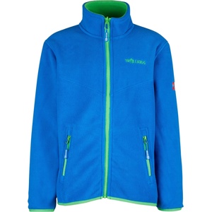 TROLLKIDS Детско поларено яке Trollkids Kids Oppdal Jacket XT Fleece jacket - Medium Blue / Bright Green - размер 98 (EU) (703-2397-0412)