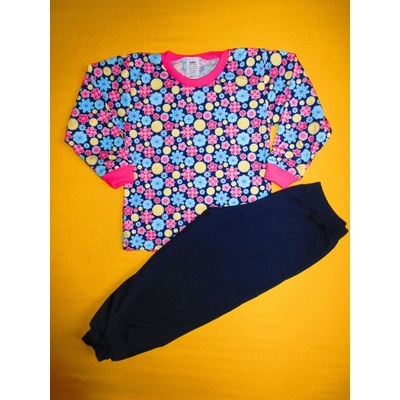 Arex ČR dětské pyžamo tmavěmodré+růžové