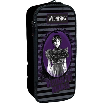 WEDNESDAY Овален ученически несесер Wednesday - Черен (316-20144)