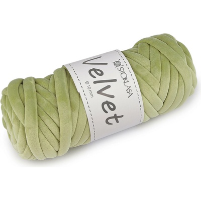 Prima-obchod Příze Marshmallow silná Velvet Ø10 mm 500 g, barva 5 (107) zelená sv.