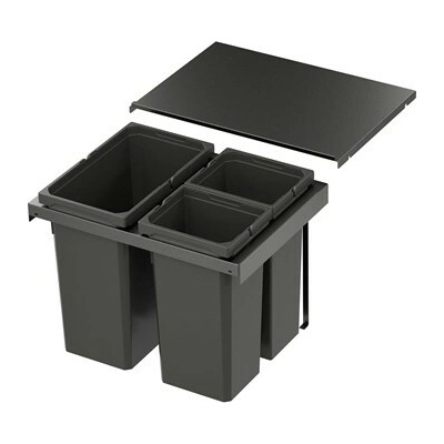 VS ENVI Flex Pro Systém na třídění odpadu KŠ 600 mm, 1×28/2×12,5 l, lávová