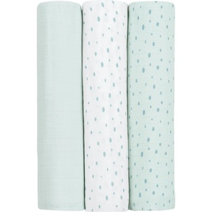 KikkaBoo Муселинови пелени Kikkaboo - 80 х 80 cm, Dots Blue, 3 броя (31103010073)