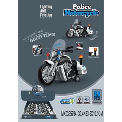 Halsall Teamsterz policejní motorka se zvukem a světlem
