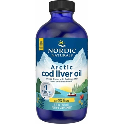 Nordic Naturals Arktický olej z treščej pečene 1060 mg Arctic Cod Liver Oil Bez príchute 237 ml