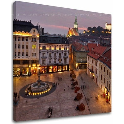 Papilora Obraz Hlavného námestia v Bratislave na plátne — štvorcový formát - 60x60 cm