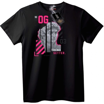 NOONEBRAND Тениска OG Модерен Римски Стил - 2XL, Black