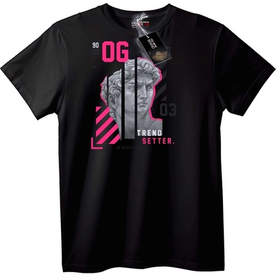 NOONEBRAND Тениска OG Модерен Римски Стил - 2XL, Black