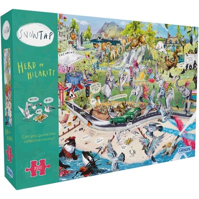 Gibsons Пъзел Gibsons от 1000 части - Стадо на веселието (G7138)