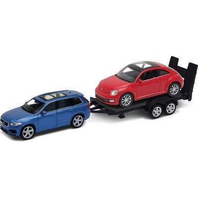 Bburago Plus Fiat 124 Spider červená 1:24