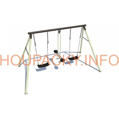 CanCan zahradní houpačka kovová Classic zelená