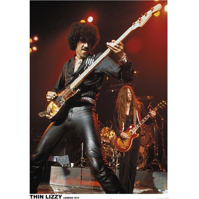 Plagát, Obraz - Thin Lizzy - London 1977, 59.4 × 84.1 cm