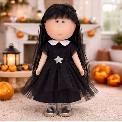Mia Wednesday Addams Edition, ръчно изработена испанска детска кукла - 30 см (NDO-3420)