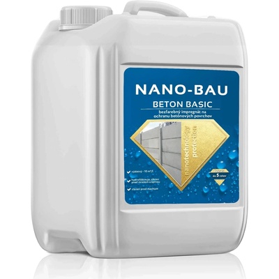 NANO BAU Nano-BAU Beton Basic - Hydrofóbna Nano Impregnácia na Betón Objem:: 5L
