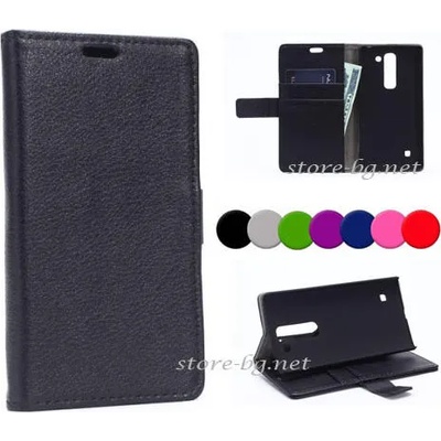LG Spirit Magnetic Wallet Кожен Калъф + Протектор