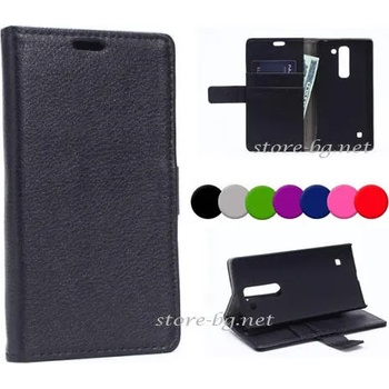 LG Spirit Magnetic Wallet Кожен Калъф + Протектор