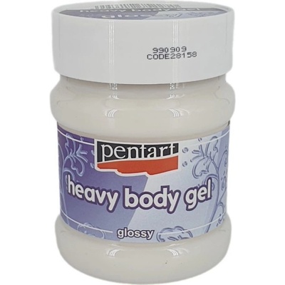 Pentart Pasta strukturovací a heavy body gel lesklá 230ml
