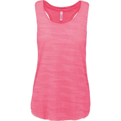 Kariban Tílko PA4009 sportovní bez rukávu dámské COT204009k5400-fluorescent Růžová fluorescent