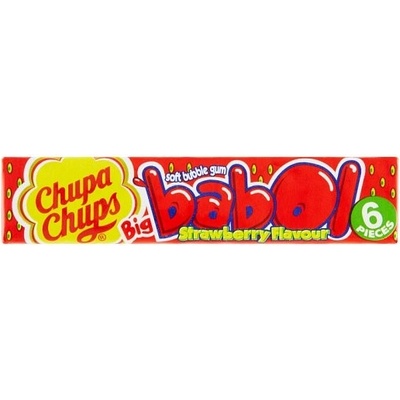 Chupa Chups Big Babol Strawberry žuvačky 27,6 g