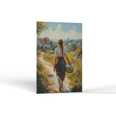 Imitácia maľby Ráno na dedine | Obrazy Vintessia Rozmery obdĺžnik: 60x90