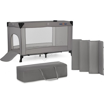 Image 1 of KinderKraft - Детско креватче за пътуване Baby Tiger VIKI сив (AG0447)