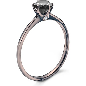 Image 1 of SAVICKI Годежен пръстен The Journey: черно злато, черен диамант