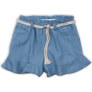 Minoti kraťasy dívčí s volánky Lemdrop 6 modrá
