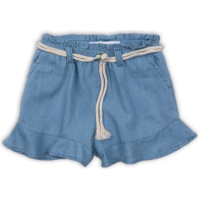 Minoti kraťasy dívčí s volánky Lemdrop 6 modrá