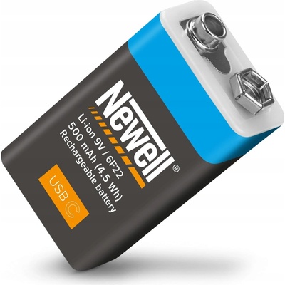 Lítium-iónový akumulátor Newell 9V (6F22) 500 mAh 1 ks