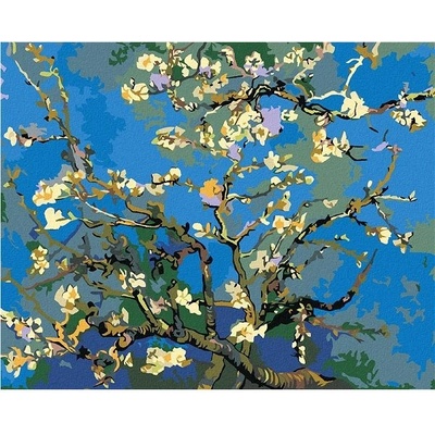 Zuty Malování podle čísel Jarní květy 50 x 40 cm vypnuté plátno na rám