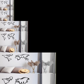 Decono Метална Декорация Арт Карта на Света