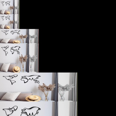 Decono Метална Декорация Арт Карта на Света