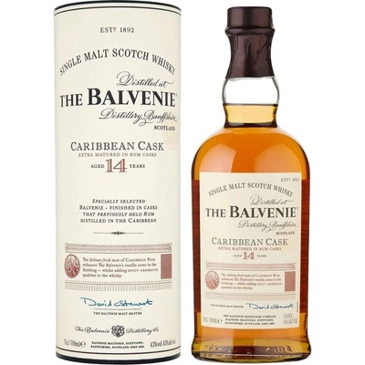 Balvenie Old Carribean Cask 14y 43% 0,7 l (tuba)