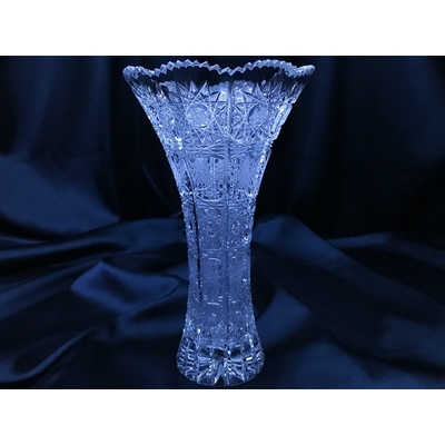 Krištáľová brúsená váza 20 cm