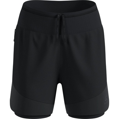 Odlo Дамски шорти за бягане Odlo Women's X-Alp Trail 5 Inch 2-in-1 Short Running shorts - Black (112-4377-0211)